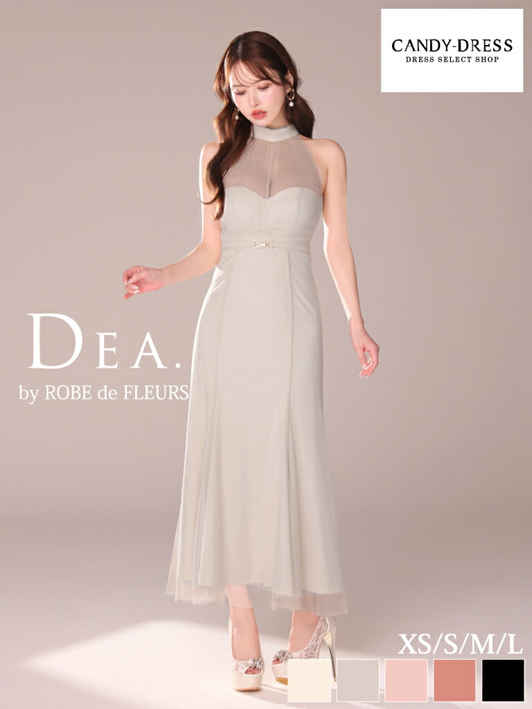 【新色加えること】【再入荷】【DEA. by ROBE de FLEURS/ディアバイローブドフルール】デコルテシアー/ チョー鉄道車両風/ アメ掏摸/ ホルターネック/ ロングお召しもの/ MIDIお召しもの/ キャバドレス/ 衣装 [DE3567] ミディアムドレス ナイト爵お召しもの 分かりやすい 御芽出度 寄りあい