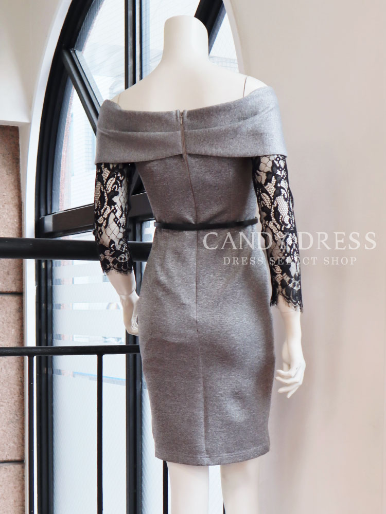 ラウンジ キャバドレス 銀座 クラブ キャバ嬢 キャバ ワンピ キャバドレス カラー キャバドレス ワンピース キャバクラ 銀座 六本木 パーティー ドレス 代 30代 インスタ ブランド プチプラ 安い S M L ストレッチ無地 フラワーレースデコルテリボン風デザインオフ