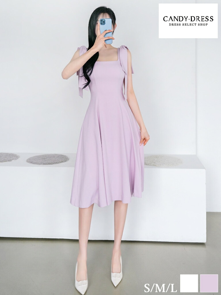 【取っておく】【Luxury Dress】伸ばすこと/ 肩シュロの葉/ 真四角素っ首/ ノースリーブ/ 太陽面爆発/ midi御召しもの/ 衣装 [SN260501] 韓国御召しもの 韓国製 置き目品 ミディアムドレス 色つや キャバドレス ナイト爵御召しもの 膝丈 膝下 A伝達ルート 分かりやすい 一色つや