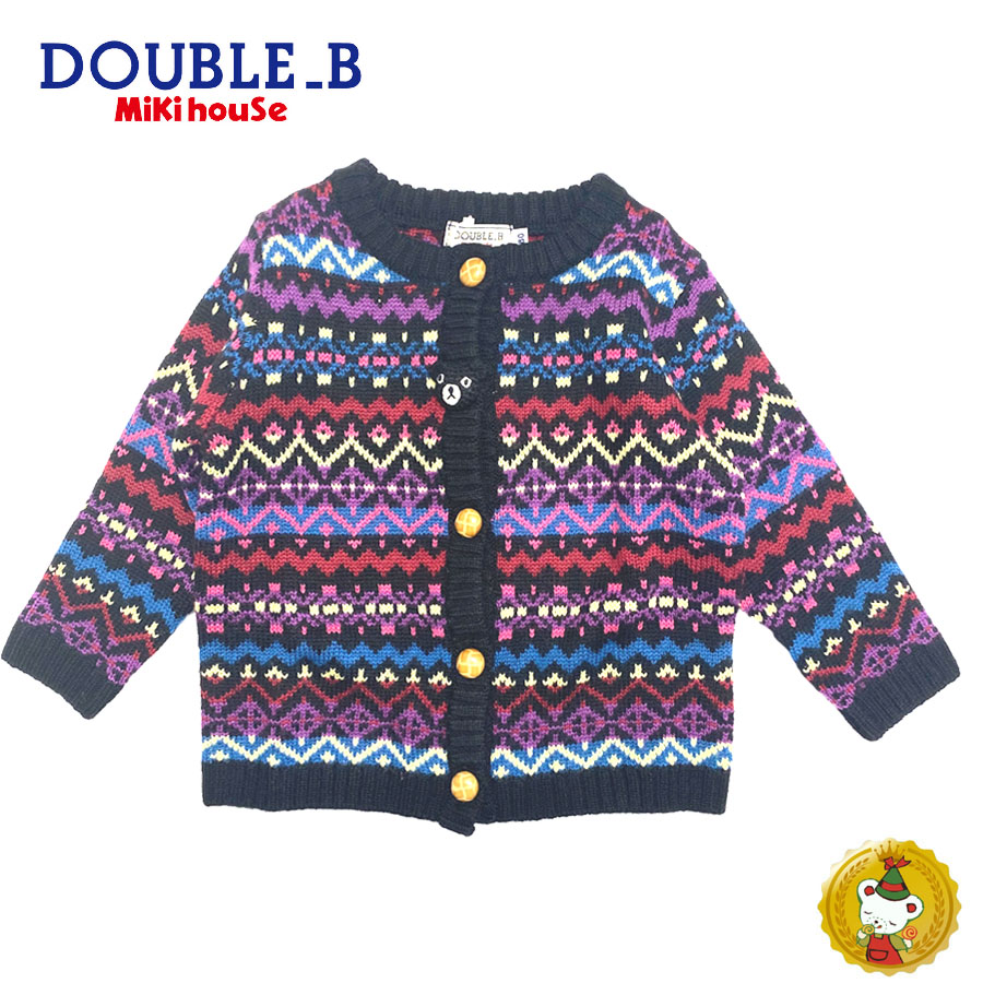 最安値に挑戦 40 Offセール ダブルb Double B B子ちゃん お顔ボタンのニットカーディガン 80cm 楽天 Grupofrvendas Com Br