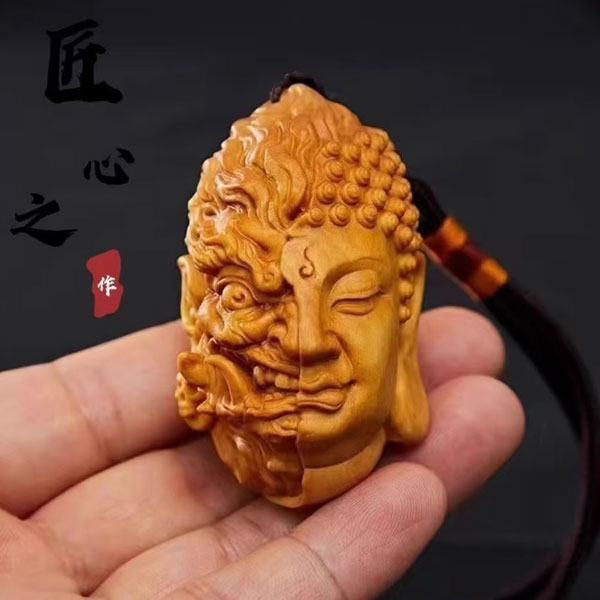 楽天市場】【普通郵便発送】 仏魔の一念 仏魔如来 柘植木 細密