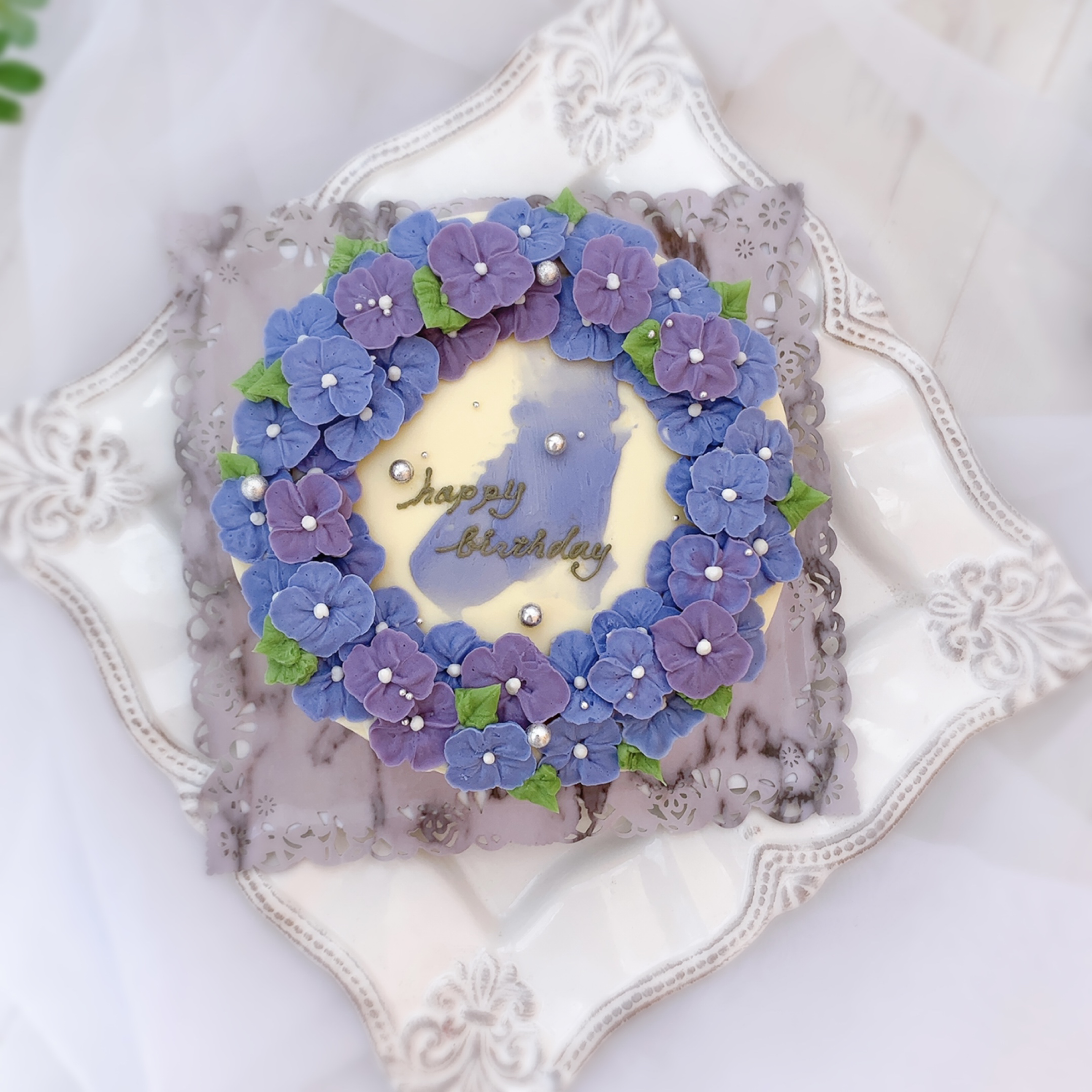 PRILL 青い花模様のケーキサーバー PRILL 青い花模様のケーキサーバー PRILL 青い花模様のケーキ