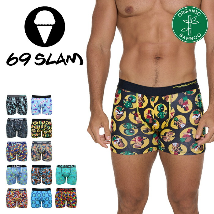 楽天市場】69SLAM ロックスラム ボクサーパンツ ポリエステル ショート