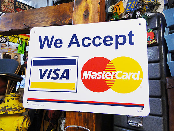 楽天市場】看板 店舗用 サインボード プレート VISA Mastercard