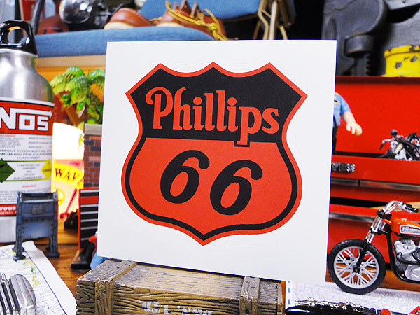 ノスタルジック ガレージステッカー フィリップス66 自分仕様だから愛着も強くなる 世田谷ベース 人気のアメリカ雑貨屋 おしゃれ おもしろ アメリカン雑貨 車 バイク スーツケース デカール シール かわいい アルファベット 英文字 アメリカ 雑貨 レトロ 毎日激安特売