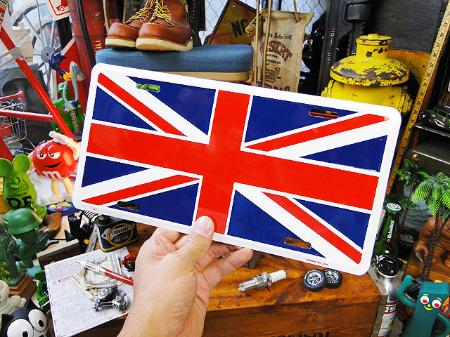 3年保証 ユニオンジャックのライセンスプレート ナンバープレート アメリカ看板 サインプレート アメリカ雑貨 雑貨 アメリカン雑貨 かっこいい男の部屋 おしゃれ Cmプレート ティンサイン ブリキプレート インテリア 壁飾り ウォールデコレーション 壁面装飾 人気