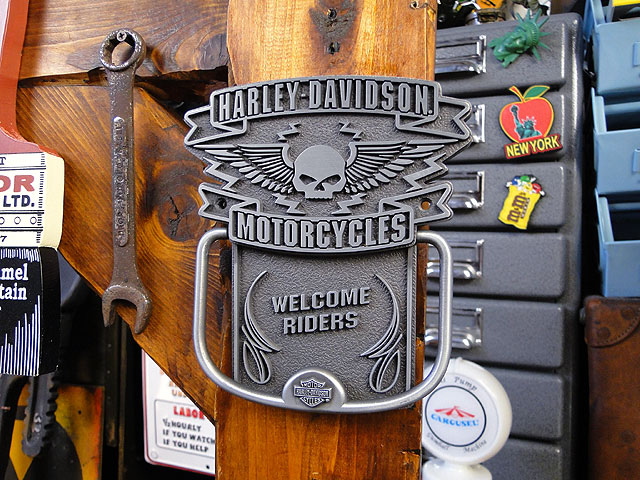 ハーレーダビッドソン スカル 木製 壁掛け インテリア 公式USA製 Harley Davidson ハーレーダビッドソン #1スカル ウッドサイン
