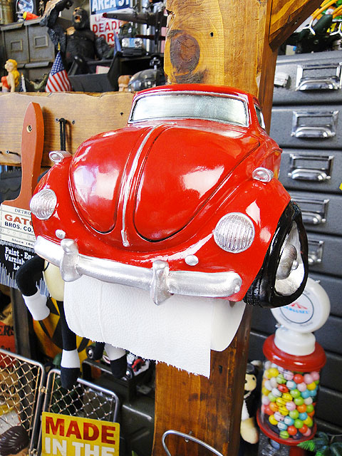 楽天市場 クラシックカーのトイレットペーパーホルダー ビートル アメリカ雑貨 アメリカン雑貨 通販 室内 生活雑貨 インテリアグッズ カッコイイ男の部屋を目指せ おしゃれな人気のアメリカ雑貨屋 トイレ用品 トイレタリー アメリカ雑貨通販キャンディタワー