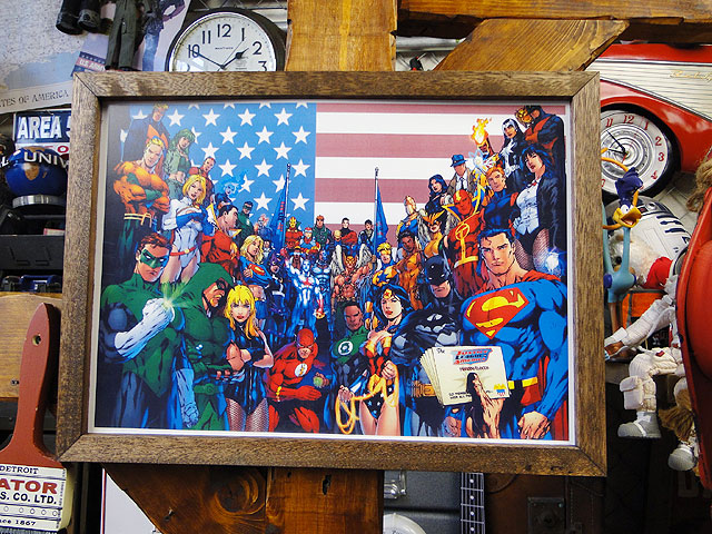 楽天市場 ポスターフレーム アメコミヒーロー オールスター アメリカ雑貨 アメリカン雑貨 壁掛け 壁飾り インテリア雑貨 おしゃれ 人気 アンティーク 壁面装飾 絵 装飾 ディスプレイ パネル ウォールデコレーション アメキャラ アメコミ ポスター レトロ アメリカ