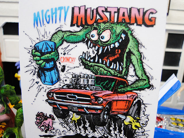 男性に人気 ラットフィンクのモンスターステッカー マスタング 自分仕様だから愛着も強くなる 世田谷ベース 人気のアメリカ雑貨屋 おしゃれ おもしろ アメリカン雑貨 車 バイク スーツケース デカール シール レトロ アメリカン キャンディータワー Bagochile Cl