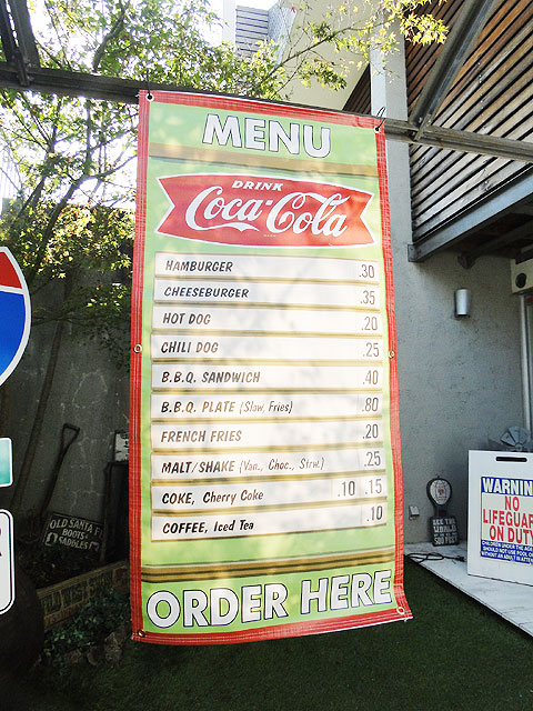 コカ・コーラ　ガレージバナー　（メニューボード）　アメリカン雑貨　アメリカ雑貨　グッズ　コカコーラ