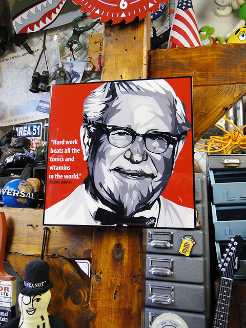 メーカー包装済 カーネルサンダーのポップアートフレーム アメリカ雑貨 アメリカン雑貨 インテリア グッズ 壁掛け 壁飾り レトロ ポスター おしゃれ かっこいい男の部屋 人気 壁面装飾 装飾 男前 ウォールデコレーション 西海岸スタイル キータタット シティケット