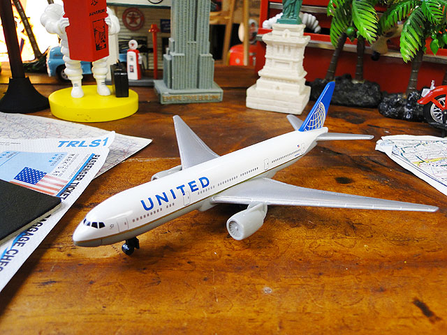 ユナイテッド航空のダイキャストモデルプレーン アメリカ雑貨 アメリカン雑貨 80 Off