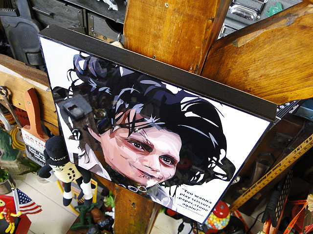 映画 シザーハンズ おしゃれ かっこいい男の部屋 アメリカン雑貨 アメリカ雑貨 インテリア エドワード グッズ ジョニー デップのポップアートフレーム ポスター レトロ 人気 壁掛け 壁面装飾 壁飾り 装飾 Sale 68 Off エドワード