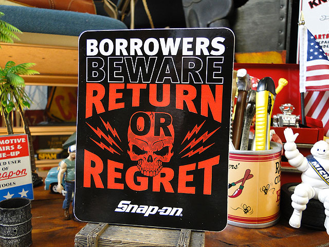 楽天市場 スナップオンのステッカー Return Or Regret アメリカ雑貨 アメリカン雑貨 こだわり派が夢中になる人気のアメリカ雑貨屋 カッコイイ アメリカン雑貨 デカール シール オリジナル スマホ おしゃれ ロゴ レトロ アメリカン キャンディータワー アメリカ