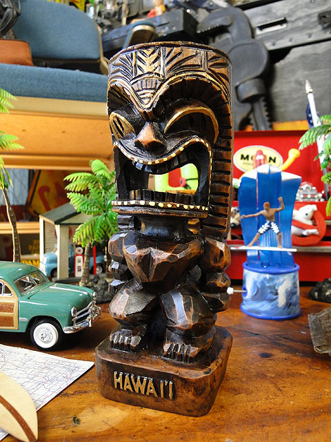 楽天市場】ティキの木彫り TIKI KU 40cm 木製スワール無垢材