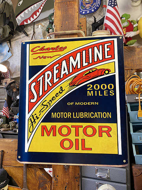 楽天市場】ペンズオイル オイル缶型エンボスティンサイン 看板