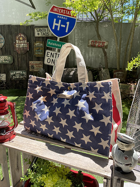 USAフラッグハンドルトート　アメリカン雑貨　アメリカ雑貨　グッズ