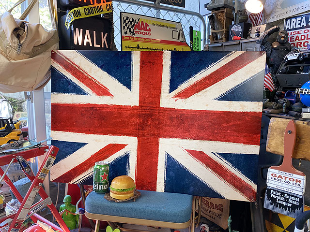 ★稀少な絶盤品★　ド迫力！特大サイズ看板　ユニオンジャック　U.S.ヘヴィースチールサイン　XXLサイズ　アメリカン雑貨　アメリカ雑貨　グッズ｜アメリカ雑貨通販キャンディタワー