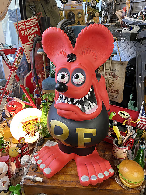 楽天市場】ラットフィンク ジャンボ コインバンク モスグリーン FUNKO