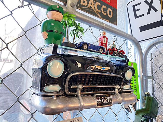 1955年　シボレー　ベルエア　カーシェルフ　Sサイズ　（フロント/ブラック）　アメリカン雑貨　アメリカ雑貨　グッズ
