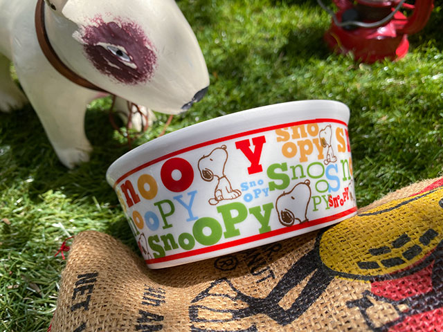 楽天市場 スヌーピーのドッグディッシュ Snoopy Typography ペットボウル 犬用食器 猫 フードボウル エサ皿 アメリカ雑貨通販キャンディタワー