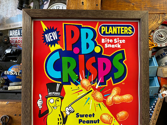 セール ポスターフレーム ミスターピーナッツ P B Crisps Bagochile Cl