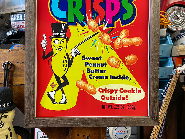 セール ポスターフレーム ミスターピーナッツ P B Crisps Bagochile Cl