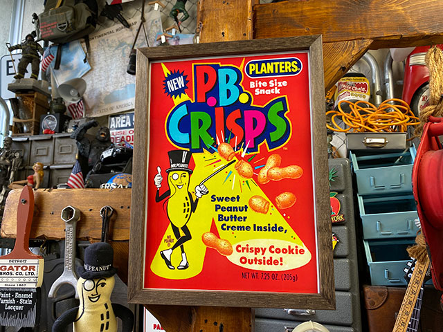 セール ポスターフレーム ミスターピーナッツ P B Crisps Bagochile Cl