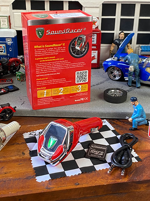 サウンドレーサーX　7種類のスーパーカーサウンドを搭載！ヨーロッパを中心に爆発的ヒット！シガーソケットに差し込むだけ！　アメリカン雑貨　アメリカ雑貨　グッズ