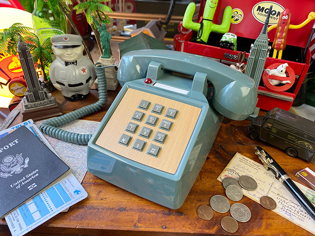 楽天市場】モーテルフォン （ベージュ） アメリカン雑貨
