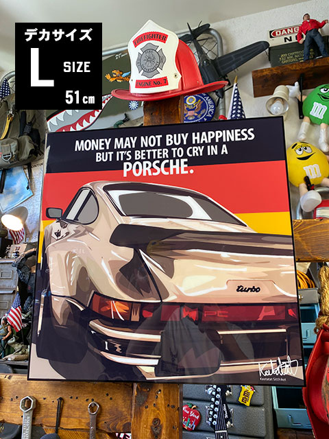 デカサイズ Lサイズ 51cm ポルシェ ポップアートフレーム (911ターボ) アメリカン雑貨 アメリカ雑貨 グッズ|アメリカ雑貨通販キャンディタワー