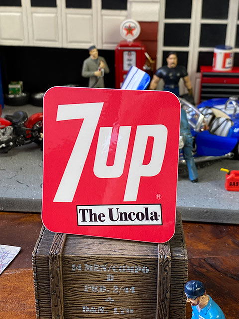 専用ページ　50s スペースマンボトル　60s 7up クロック　ステッカー セブンアップ オフィシャルロゴステッカー （50年代ロゴ/ボトル