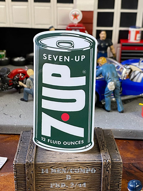 専用ページ　50s スペースマンボトル　60s 7up クロック　ステッカー セブンアップ オフィシャルロゴステッカー （50年代ロゴ/ボトル