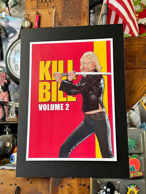 KILL BILL レア 当時物オリジナルB2ポスター ※フレーム付き キルビル Kill Bill: Vol. 1 (Miramax, 2003). Japanese B2 (20.5