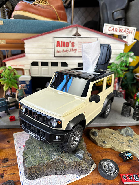 スズキ　ジムニーシエラ　ウェットティッシュケース　（シフォンアイボリーメタリック）　アメリカン雑貨　アメリカ雑貨　グッズ