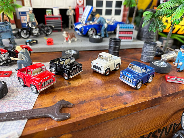 楽天市場】ミニカー ダイキャスト プルバック式 1955 シボレー