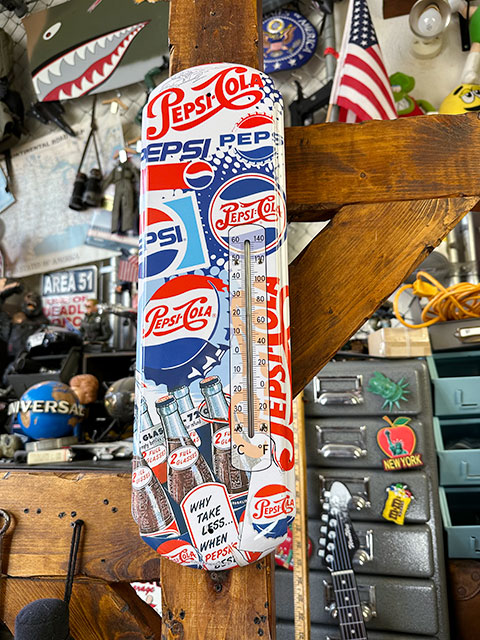 楽天市場】ペプシコーラ サーモメーター （1950年代ロゴ） アメリカン