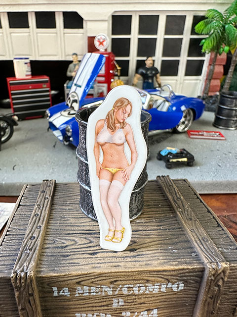 アート 車のステッカー☆レトロセクシーガール ピンナップガール