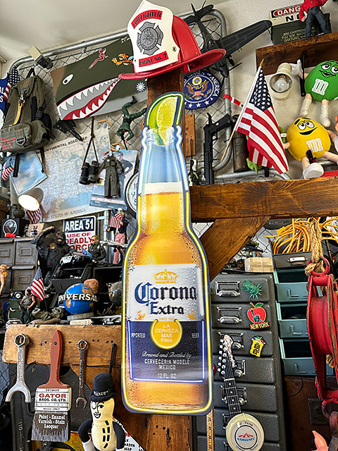 レンチキュラーサイン コロナ ビール アメリカン ブリキ看板 大型 CORONA アメリカン レトロ レンチキュラーサイン CORONA ブリキ看板