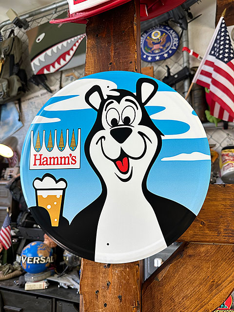 ハムズビール ブリキ看板 可愛い Hamm'sBear インテリア メタルサイン ハムズビール ブリキ看板 可愛い Hamm'sBear インテリア メタルサイン