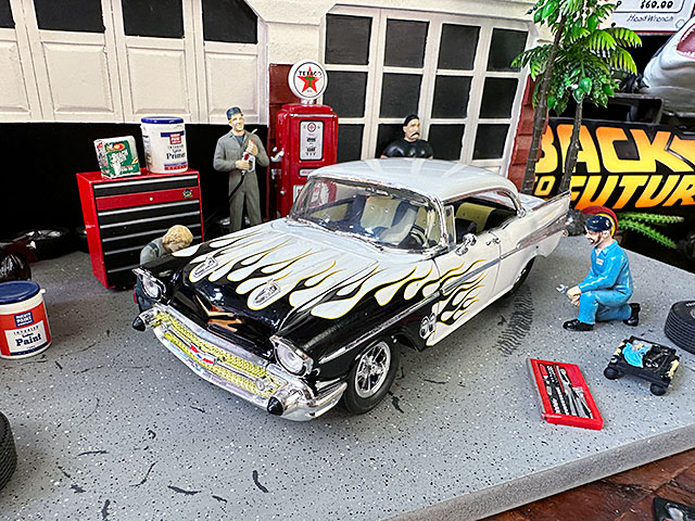 M2 シボレー　ベルエア　ガッサー - ムーンアイズ (チェイスカー) Amazon | M2 MACHINES 1:64SCALE MOONEYES (CHASE CAR) M2