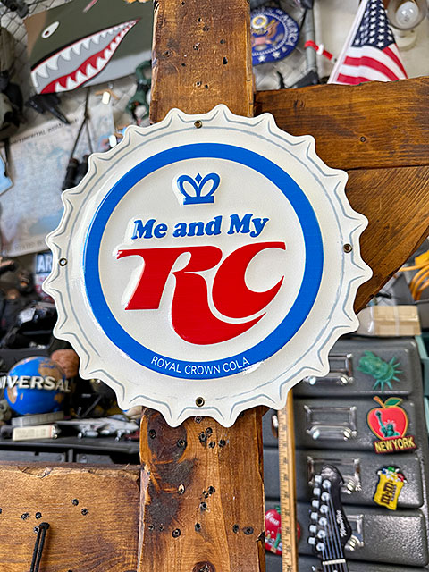 楽天市場】RCコーラ ボトルキャップサイン ブリキ看板メタルサイン