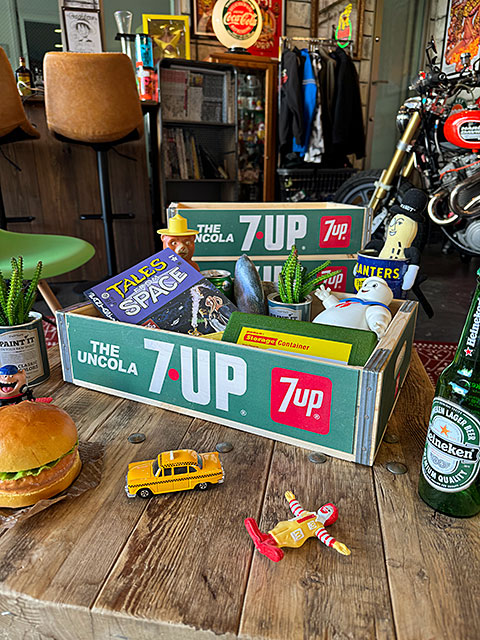 楽天市場】7UP セブンアップ ウッドクレート ソーダ木箱