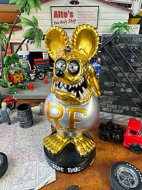 ラットフィンク　RATFINK  ソフビ　フィギュア　ムーンアイズ ラットフィンク ビッグスタチュー ◇ MOONEYES ムーンアイズ RATFINK