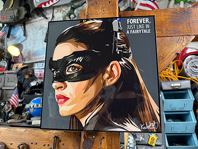 バットマン ジョーカー ハーレイクイン 額装品 アートポスター風