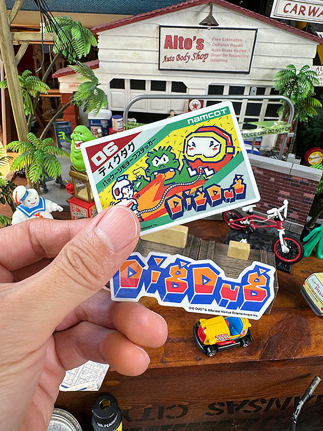 楽天市場】ナムコ オフィシャル ステッカー ディグダグ （ゲーム画面