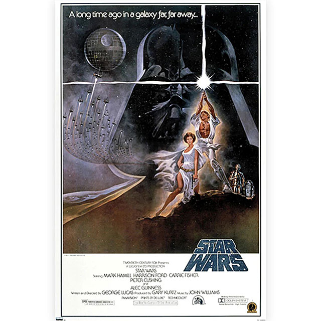楽天市場】映画 スターウォーズ 第一作目の劇場ポスター