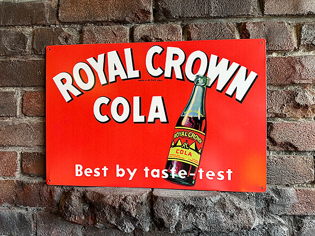 楽天市場】アメリカン雑貨 ブリキ看板 「ロイヤルクラウンコーラ ROYAL
