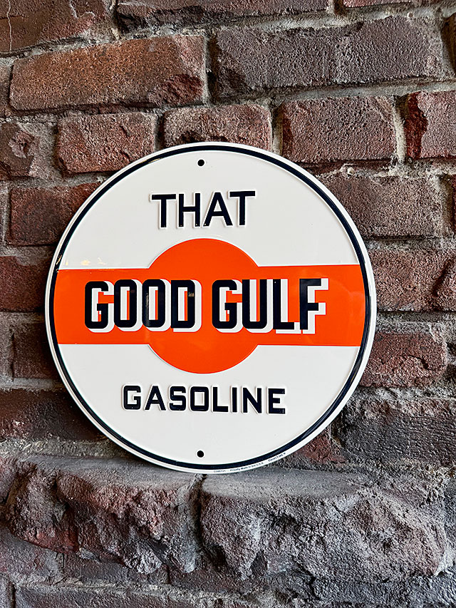 BIG ダイカット エンボスメタルサイン ガスポンプ GULF 看板ST0284 BIG ダイカット エンボスメタルサイン ガスポンプ GULF 看板